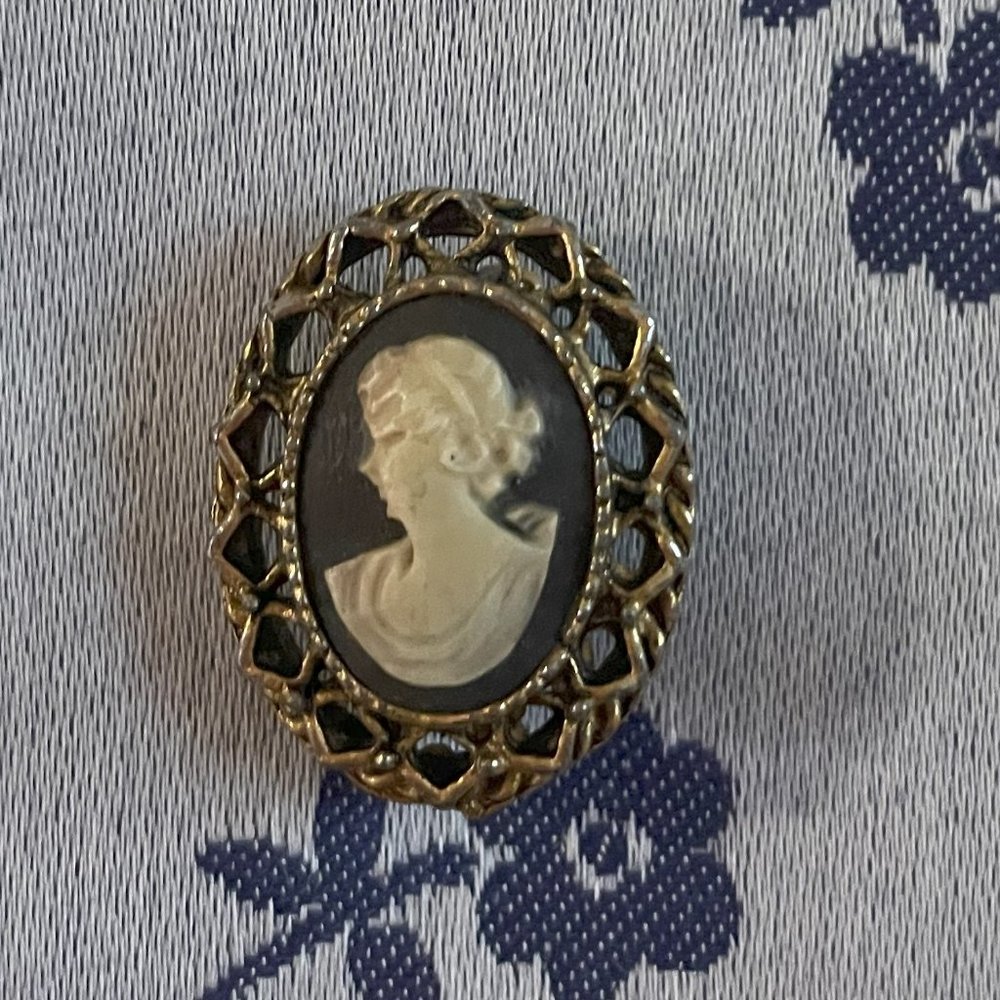 Vintage Style Cameo Brooch